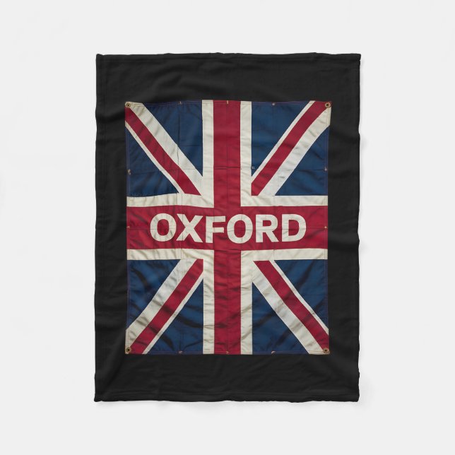 Oxford England Britain Uk History Vacation Souveni Fleece Blanket (Front)