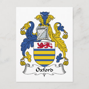 Oxford Family Crest Postcard