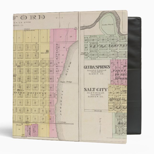 Oxford, Geuda Springs and Salt City Binder (Front/Inside)