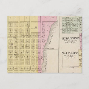 Oxford, Geuda Springs and Salt City Postcard