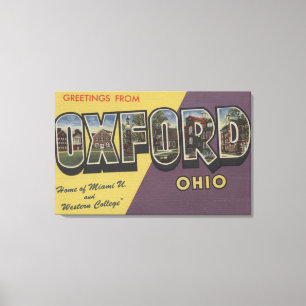Oxford, Ohio - Miami U & Western College Canvas Print
