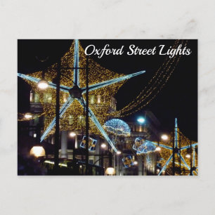 Oxford Street Christmas Lights, London, UK 2 Postcard