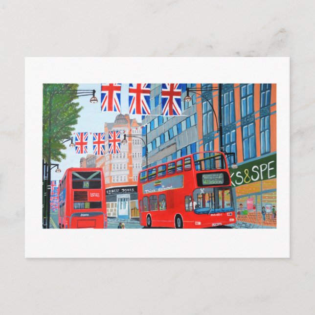 Oxford Street Invitation  Postcard (Front)