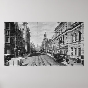 Oxford Street, Manchester, c.1910 Poster