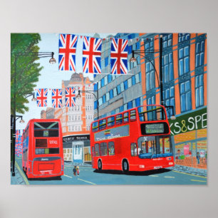 Oxford Street Queen's Diamond Jubilee Poster