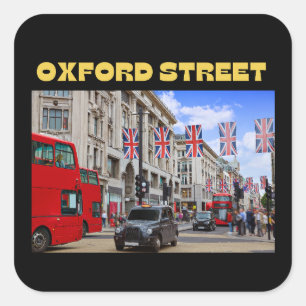 Oxford Street Stickers in Black