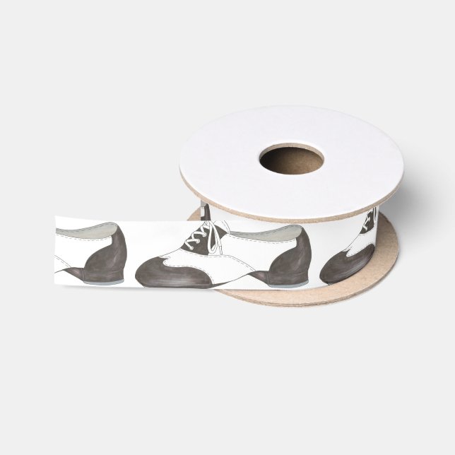 Oxford Tap Shoe Shoes Dance Studio Teacher Ribbon Satin Ribbon (Spool)