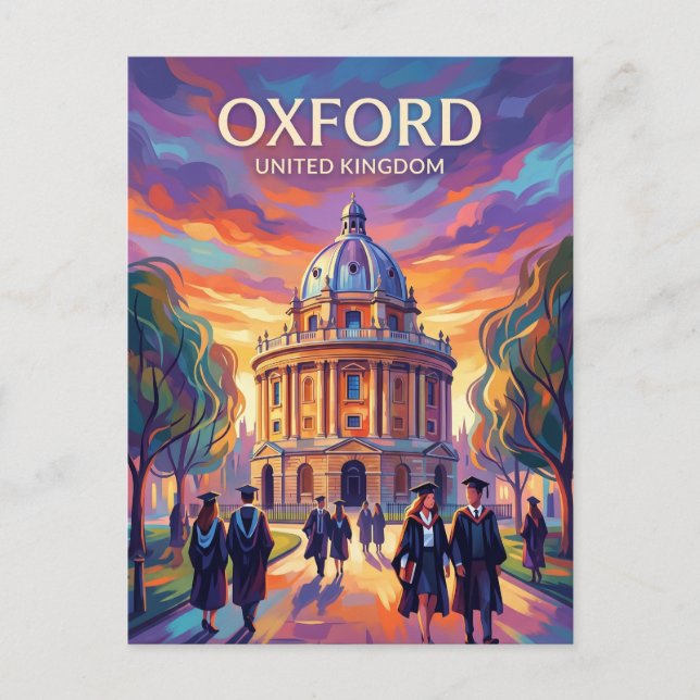 Oxford United Kingdom Postcard (Front)