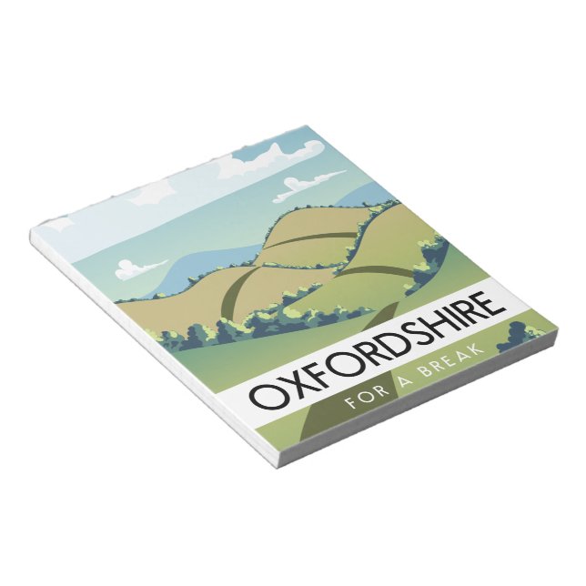 Oxfordshire for a break notepad (Angled)
