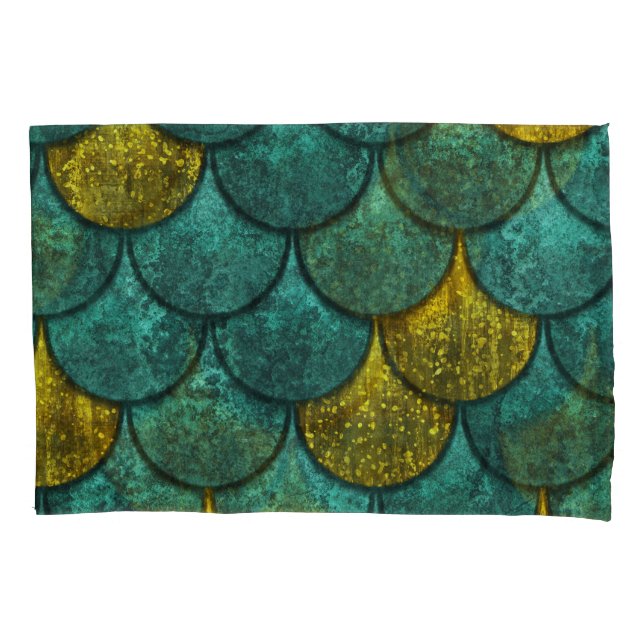 Oxide Metallic: Fish Scales Texture Pillowcase (Front)