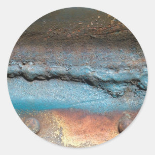 Oxidized Metal Classic Round Sticker