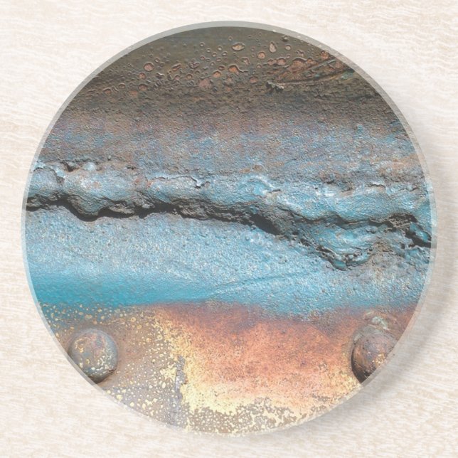 Oxidized Metal Coaster (Front)