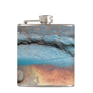 Oxidized Metal Hip Flask