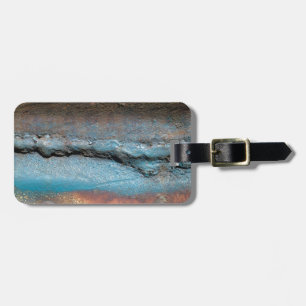 Oxidized Metal Luggage Tag