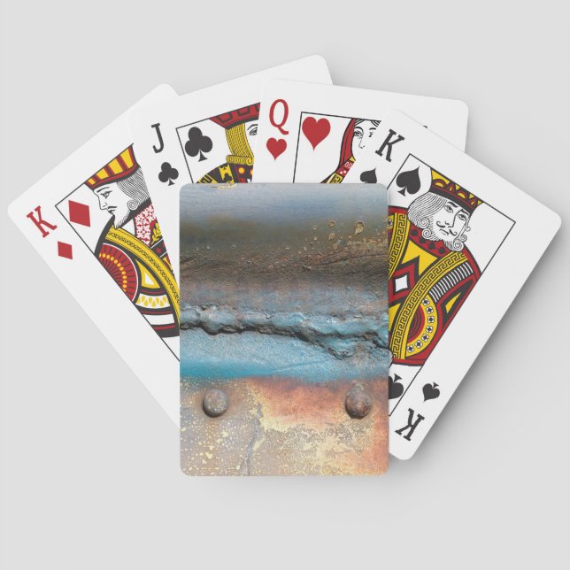 Oxidized Metal Playing Cards (Back)