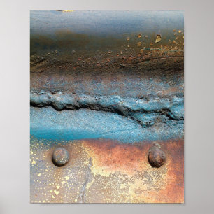Oxidized Metal Post Poster