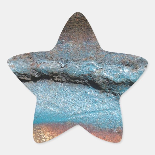 Oxidized Metal Star Sticker (Front)