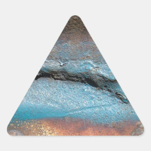 Oxidized Metal Triangle Sticker