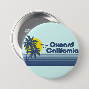 Oxnard California 3 Inch Round Button
