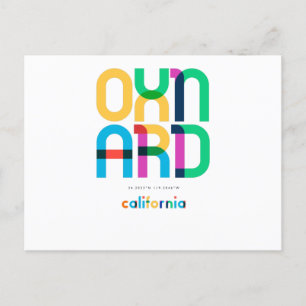 Oxnard California Mid Century, Pop Art, Postcard