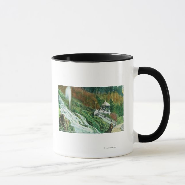 Oxone Falls and Spring ViewShasta Springs, CA Mug (Right)
