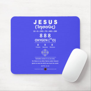 Oxygen 888 Name of Jesus  Mouse Pad