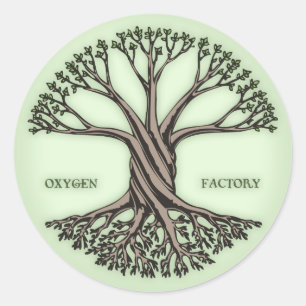 Oxygen Factory Classic Round Sticker