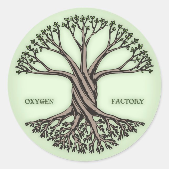 Oxygen Factory Classic Round Sticker (Front)