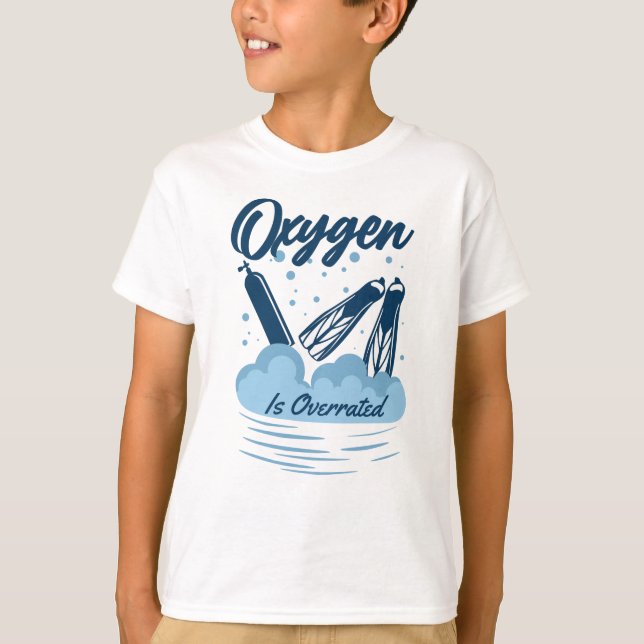Oxygen is Overrated - For Swimmers T-Shirt (Front)