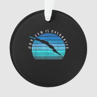 Oxygen Is Overrated Swimmer Gifts Swim Team Coach Ornament