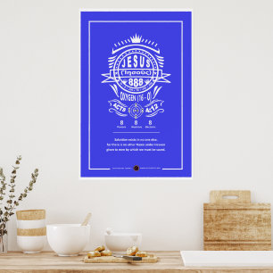 Oxygen Jesus 888 Poster