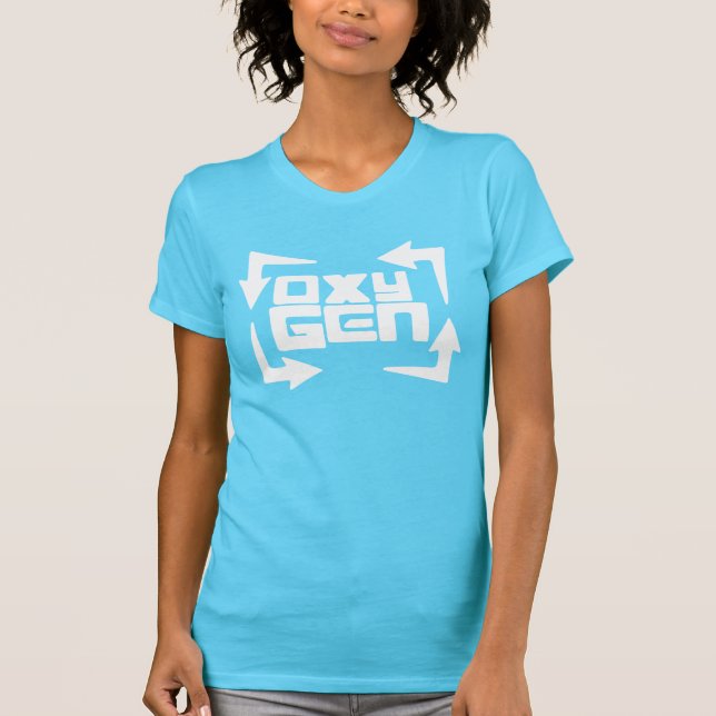 oxyGEN Womens "Quote" Tee - Turquoise Edition (Front)