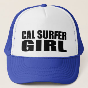 Oxygentees Cal Surfer Girl Trucker Hat