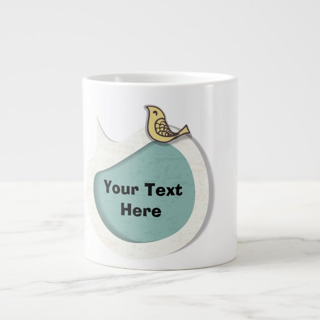 Oxygentees Speech Bubble Jumbo Mug (Front)