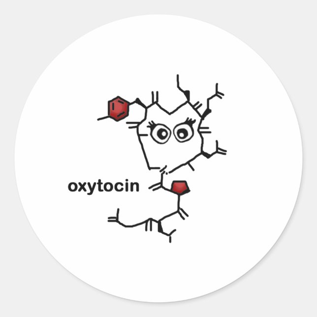 Oxytocin Classic Round Sticker (Front)