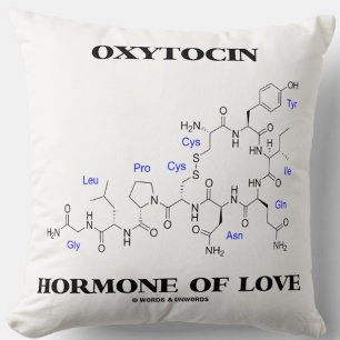 Oxytocin Hormone Of Love (Chemical Molecule) Throw Pillow