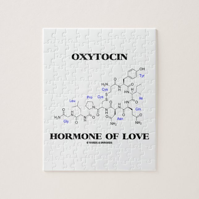 Oxytocin Hormone Of Love (Chemistry) Jigsaw Puzzle (Vertical)