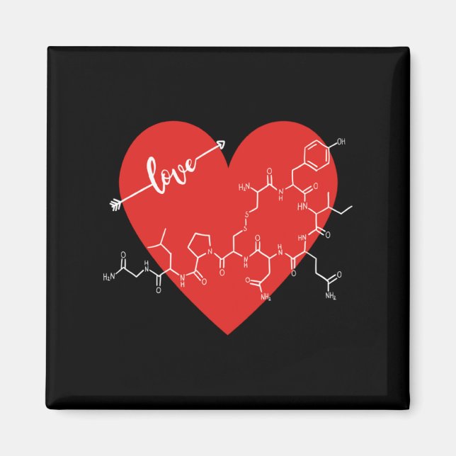 Oxytocin Love Hormone Valentines Day Love Hormone  Magnet (Front)