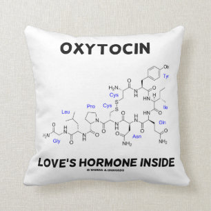 Oxytocin Love's Hormone Inside (Chemistry) Throw Pillow