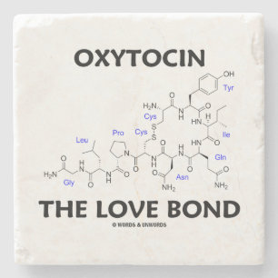 Oxytocin The Love Bond Biochemical Structure Stone Coaster