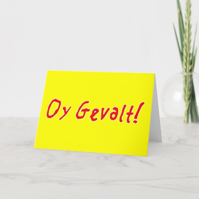 Oy Gevalt! Holiday Card (Front)