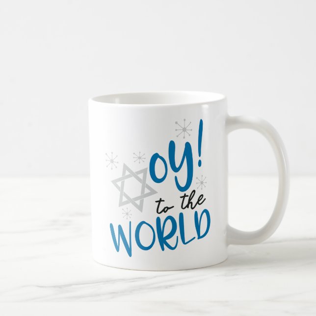Oy to the World Coffee Mug (Right)