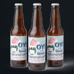 OY to the World! Funny Pandemic Holiday Cheer Beer Bottle Label<br><div class="desc">These funny beer bottle labels are designed specially for the pandemic holiday season. The cute design features the planet earth wearing a face mask and Santa hat with the caption OY to the world, and a not reading: Sending holiday cheer despite the year. Appropriate for Christmas or Hanukkah. Great for...</div>