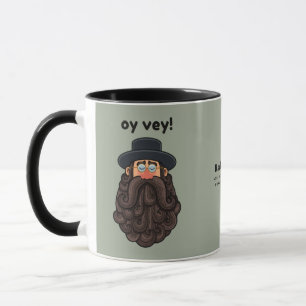 OY VEY! Funny RABBI Peronalized Mug