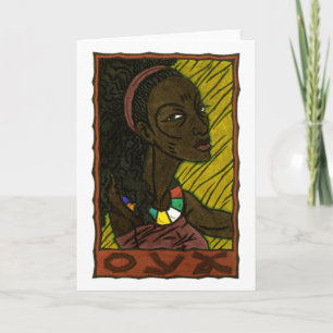 Oya Greeting Card