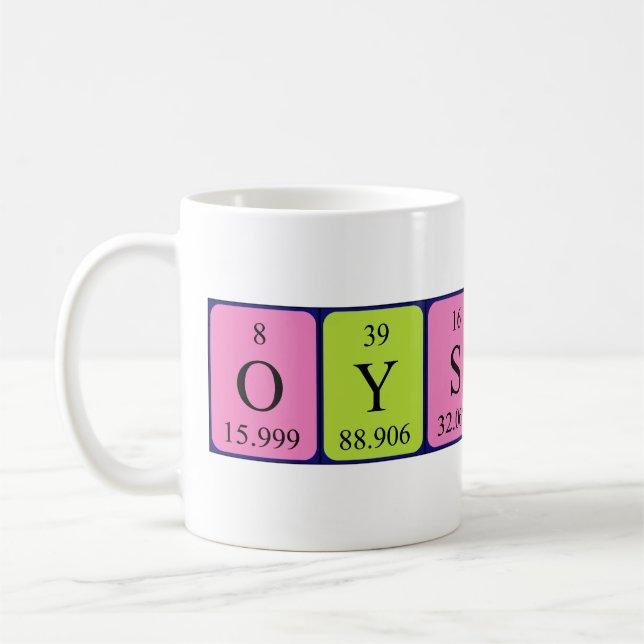 Øystein periodic table name mug (Left)