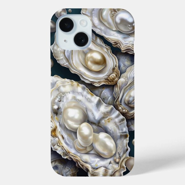 Oyster and Pearl Traditional Case-Mate Iphone Case (Back)