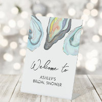 Oyster Bar Coastal Bridal Shower Welcome