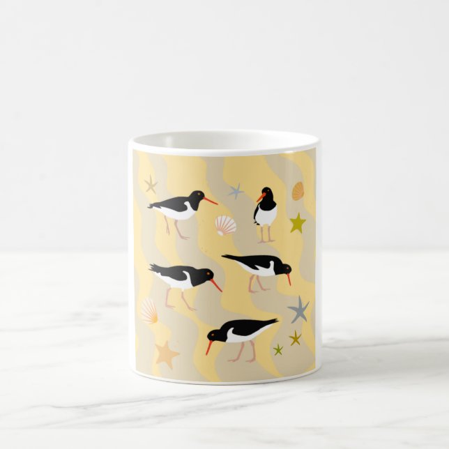 Oyster catchers Standard mug (Center)