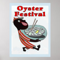 Oyster Festival,vintage waiter